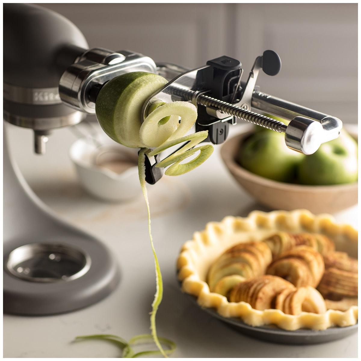 Kitchenaid 7-Blade Spiraliser Plus Peel Core Slice Attachment 5KSM2APC Black