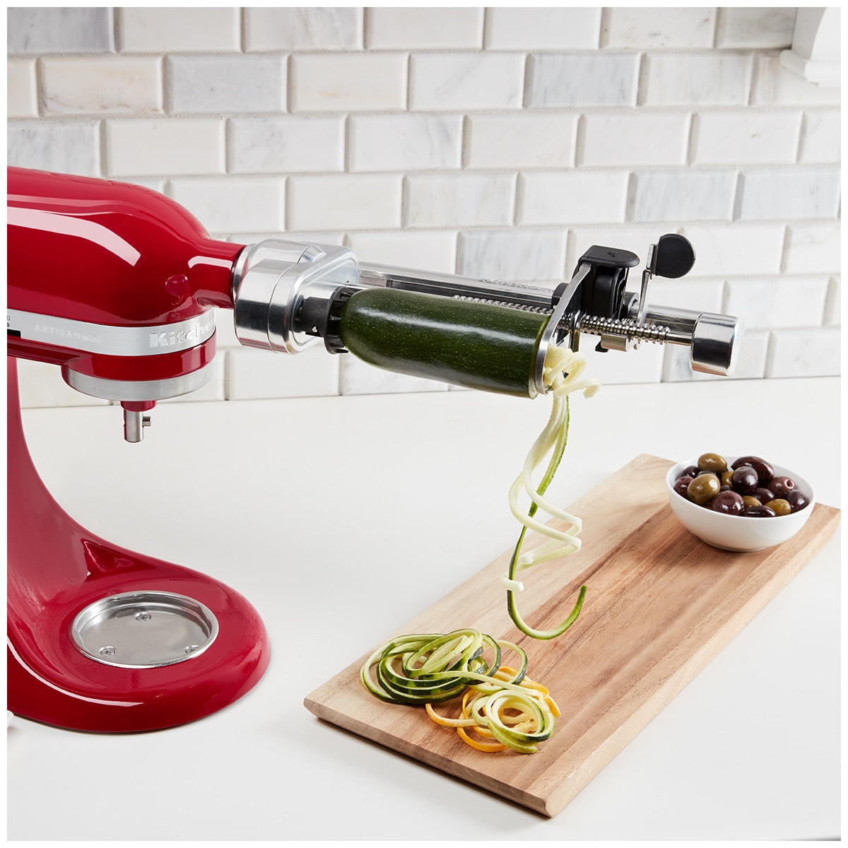 Kitchenaid 7-Blade Spiraliser Plus Peel Core Slice Attachment 5KSM2APC Black