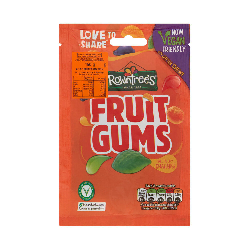Rowntrees Fruit Gums - 150g