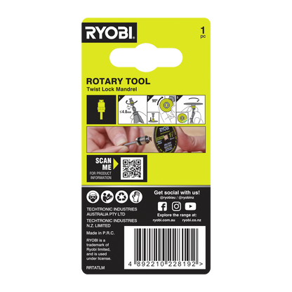 Ryobi Rotary Twist Lock Mandrel - 3.2mm
