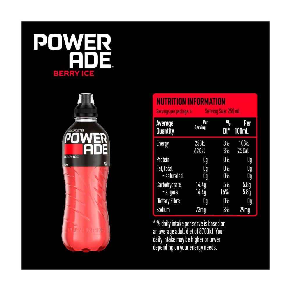 Powerade Berry Ice Sports Drink - 1L