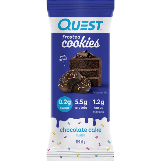 Quest Frosted Cookies Chocolate Cake Flavour 50g