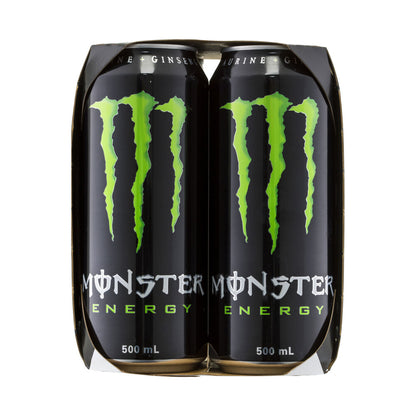 Monster Energy Green Multipack Cans 4 x 500mL