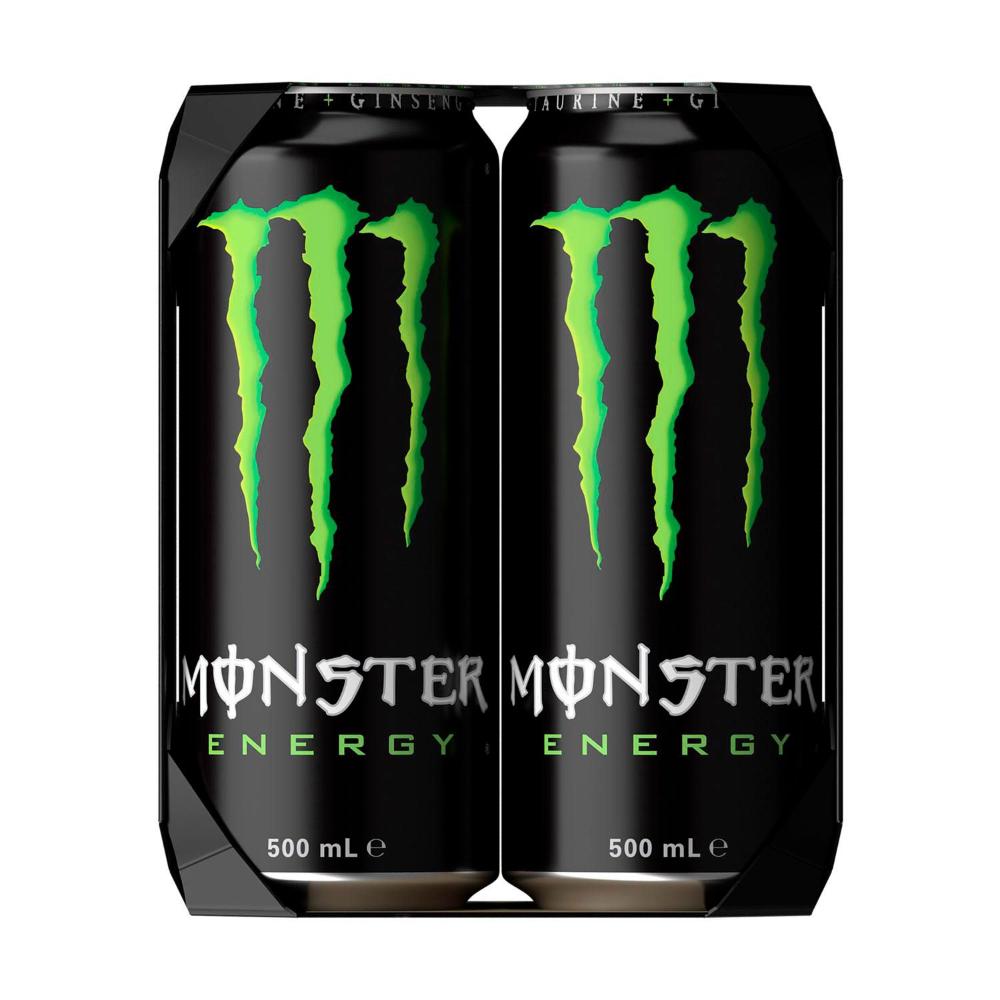 Monster Energy Green Multipack Cans 4 x 500mL