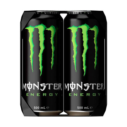 Monster Energy Green Multipack Cans 4 x 500mL