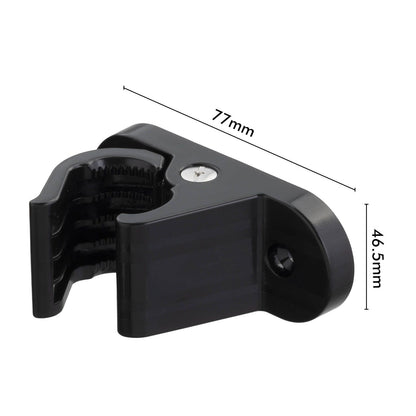 Deta EV Wall Mount Cable Holder - 31 x 46.5 x 77mm - 2 Pack - Black