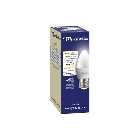 Mirabella Globe Led Es Candle 5.5w 470 Lumens - 1 each