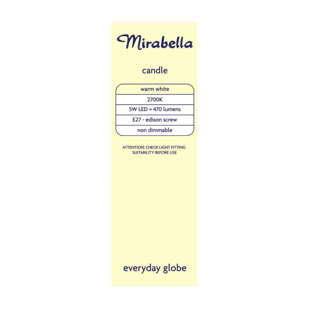 Mirabella Globe Led Es Candle 5.5w 470 Lumens - 1 each
