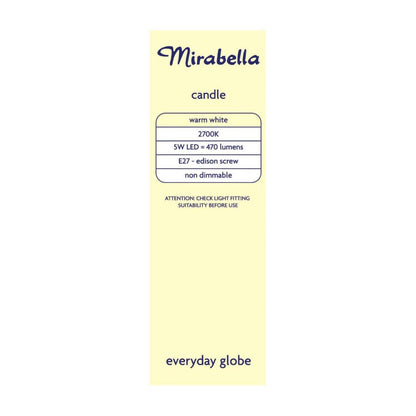 Mirabella Globe Led Es Candle 5.5w 470 Lumens - 1 each