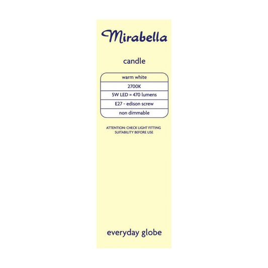 Mirabella Globe Led Es Candle 5.5w 470 Lumens - 1 each