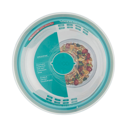 Decor Vent & Seal Leak Proof Glass Round Container 1.5l - 1 Each