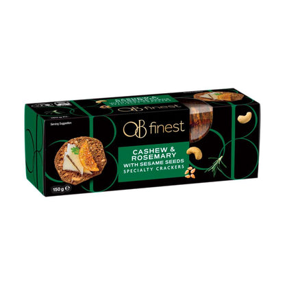 OB Finest Cashew & Rosemary Crackers - 150g