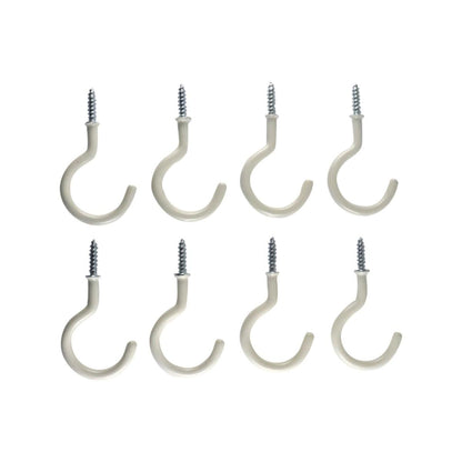 Everhang Cup Hooks - 28mm - PVC - Easy to Install - 8 Pack