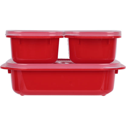 Decor Microsafe Microwavable Container Set 3 Pack