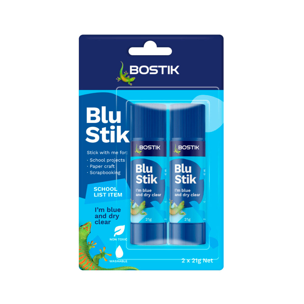 Bostik Blu Glu Stik 21g - 2 Pack