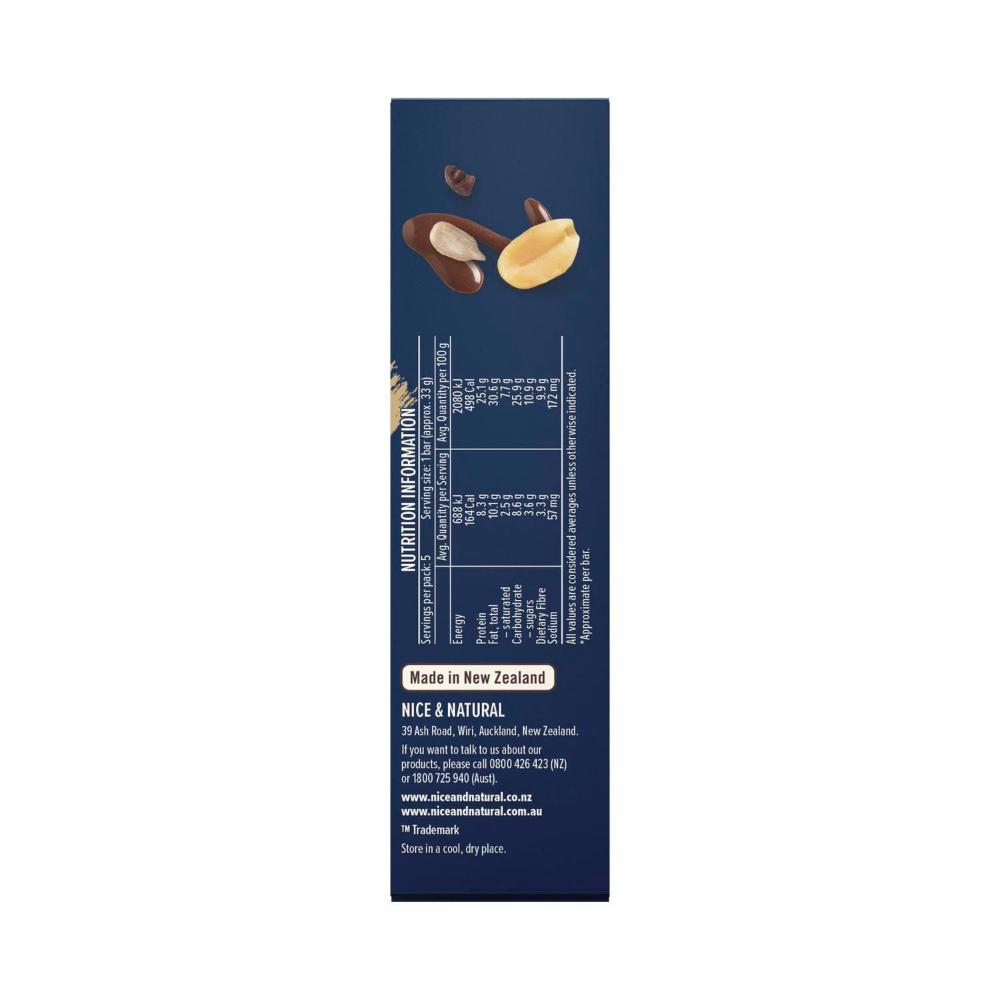 Nice & Natural Protein Nut Bars Dark Choc & Cacao 5 Pack - 165g