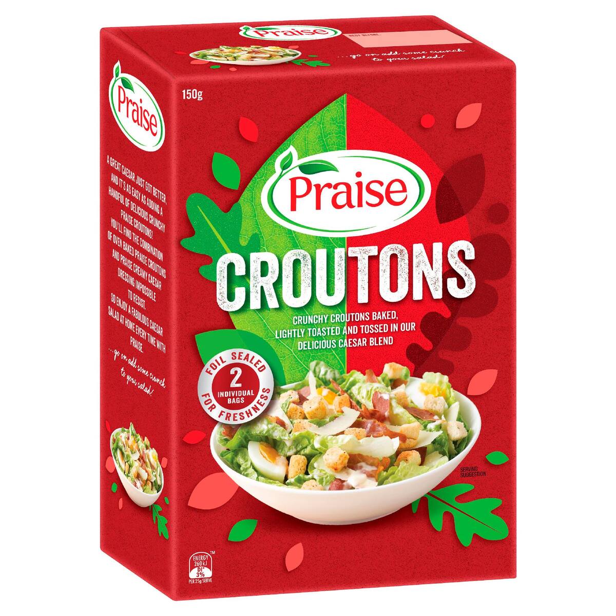 Praise Caesar Salad Croutons 150g