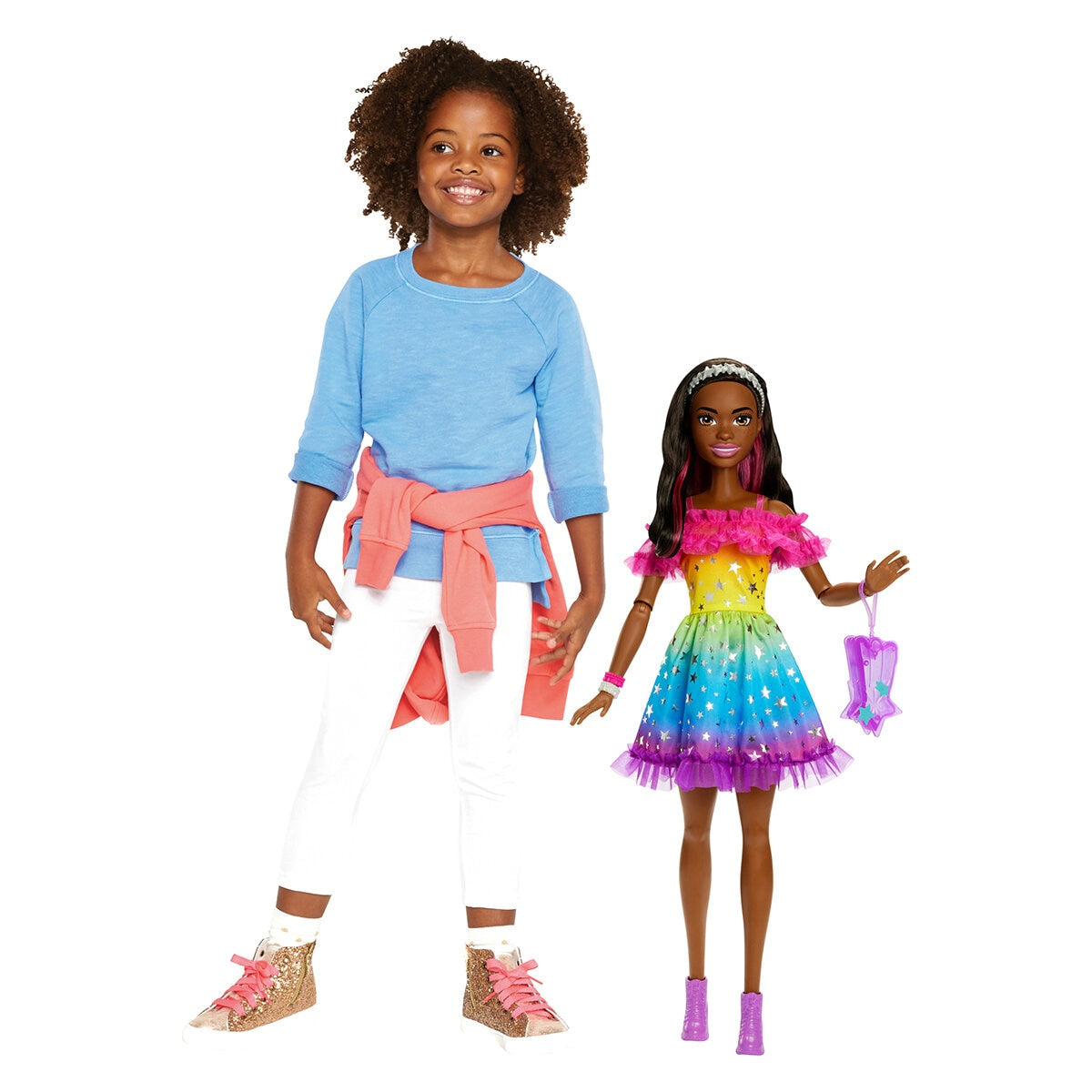Barbie Large Doll With Accessories Set Black