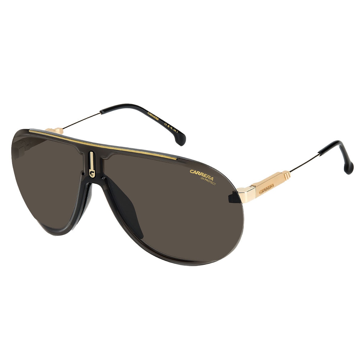 Carrera Superchampion Men's Sunglasses Black/Gold
