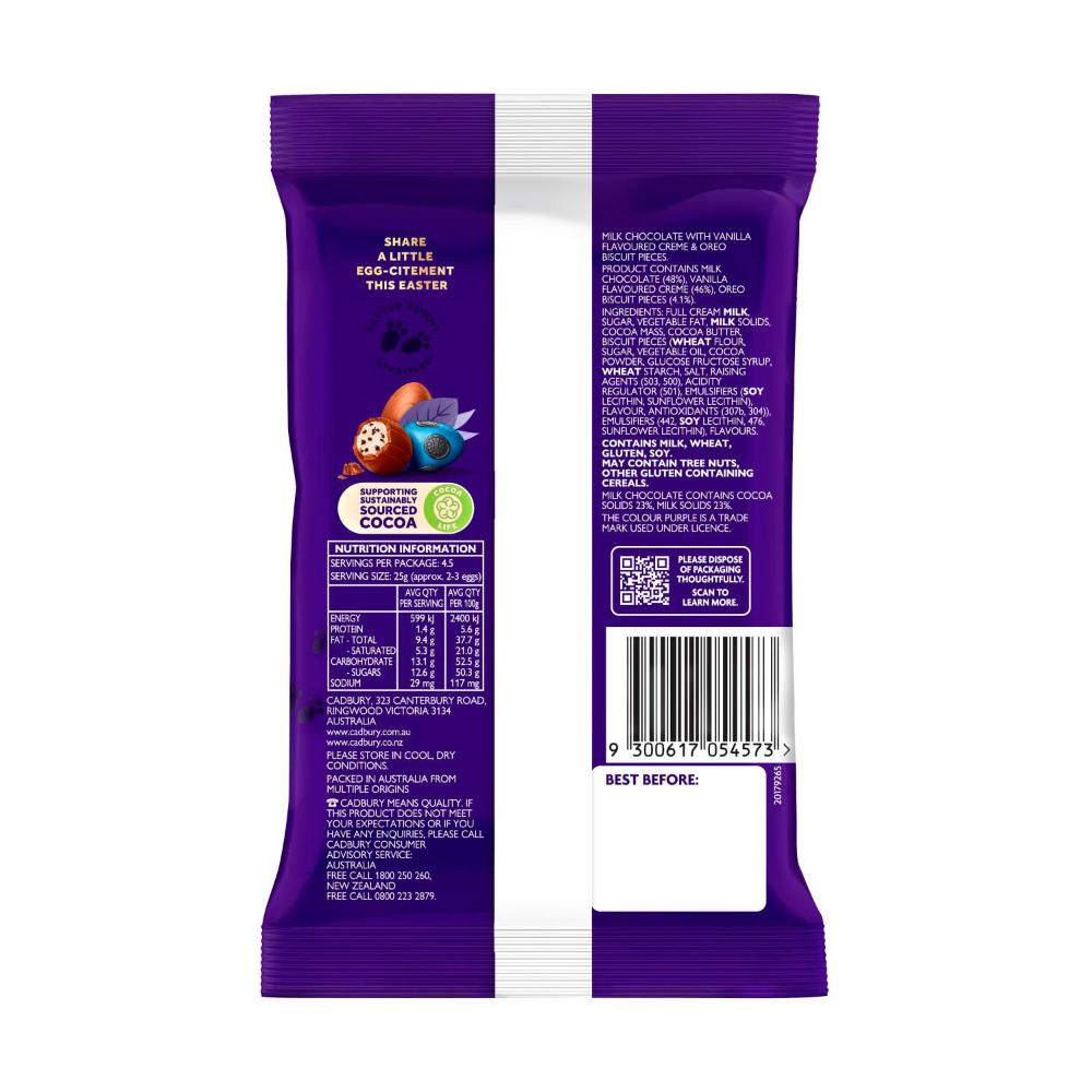 Cadbury Oreo Easter Chocolate Eggs Bag - 112g
