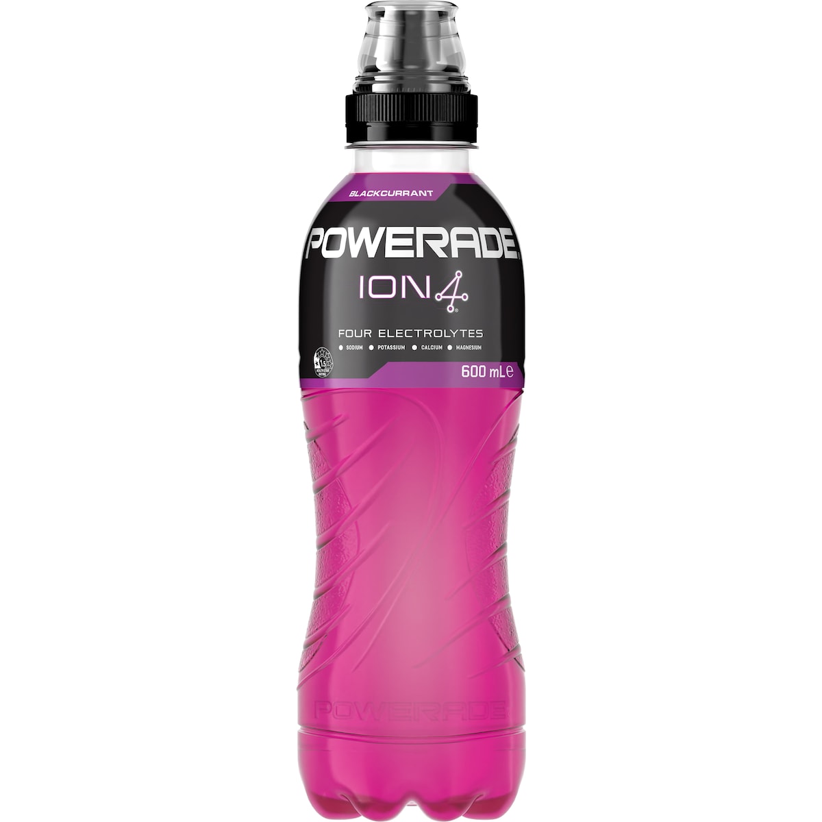 Powerade ION4 Blackcurrant Sports Drink Sipper Cap 600mL