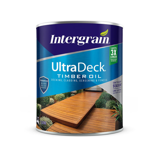 Intergrain Natural Water Based Ultradeck Timber Oil - 1L