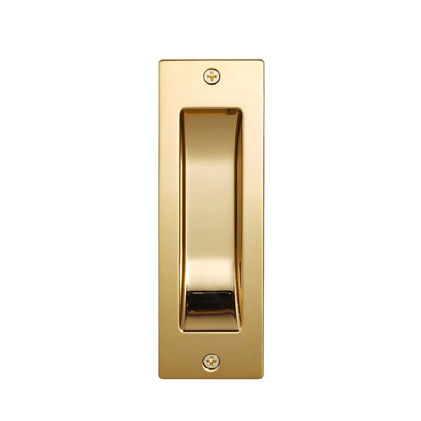 Gainsborough Rectangular Flush Pull - 35 x 115mm - Bright Goldtone
