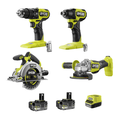Ryobi ONE+ HP Brushless 4-Piece Kit - 4Ah