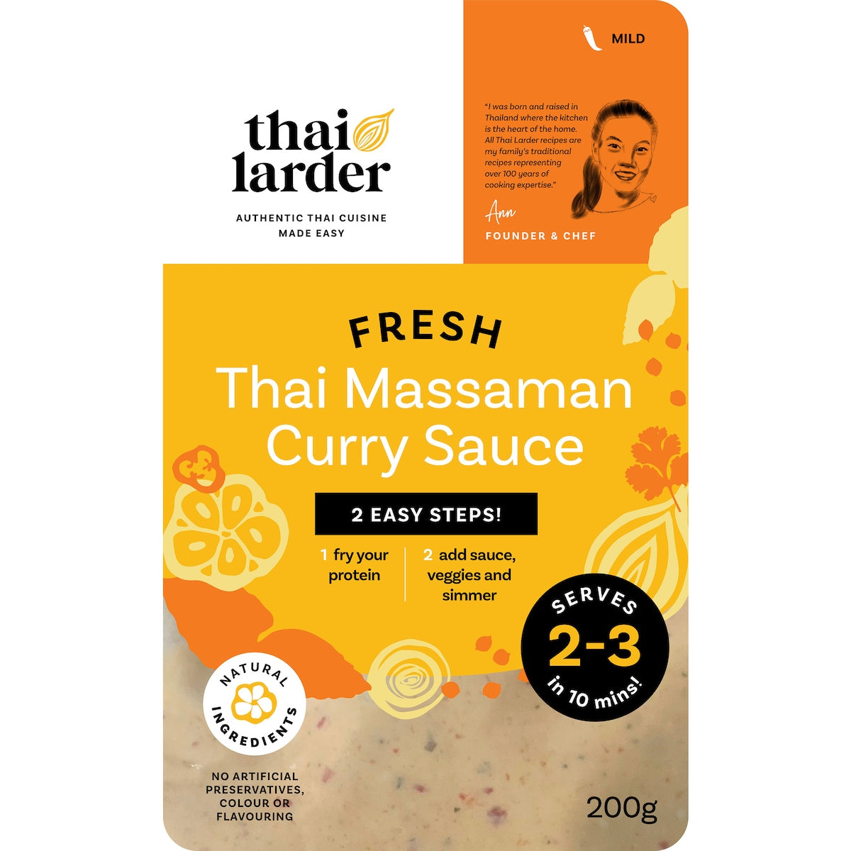 Thai Larder Fresh Massaman Curry Sauce 200g