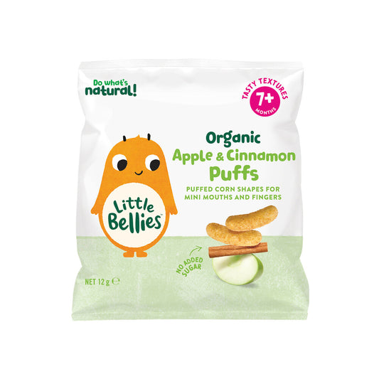 Little Bellies Apple & Cinnamon Baby Puffs - 12g