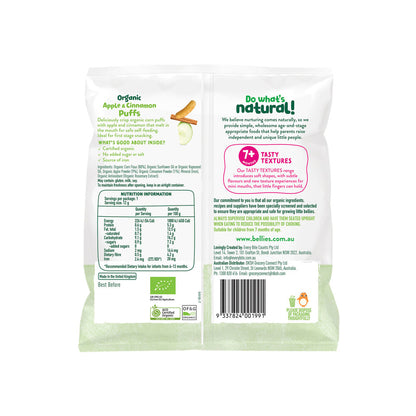 Little Bellies Apple & Cinnamon Baby Puffs - 12g
