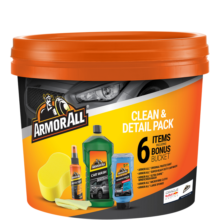 ArmorAll 6pc Car Clean & Detail Pack with Bonus Bucket