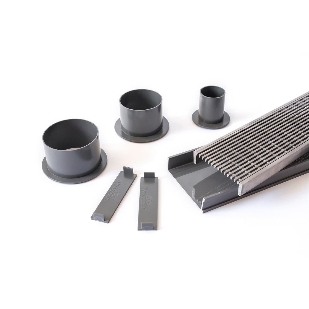 Grates 2 Go Shower Grate - 1250mm - 316 Stainless Steel - Modular Kit