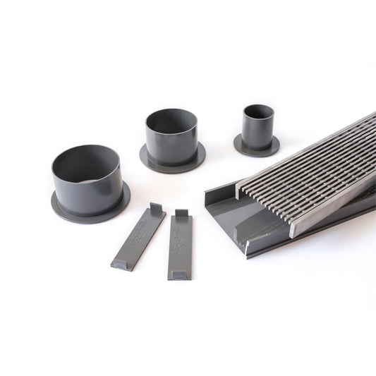 Grates 2 Go Shower Grate - 1250mm - 316 Stainless Steel - Modular Kit