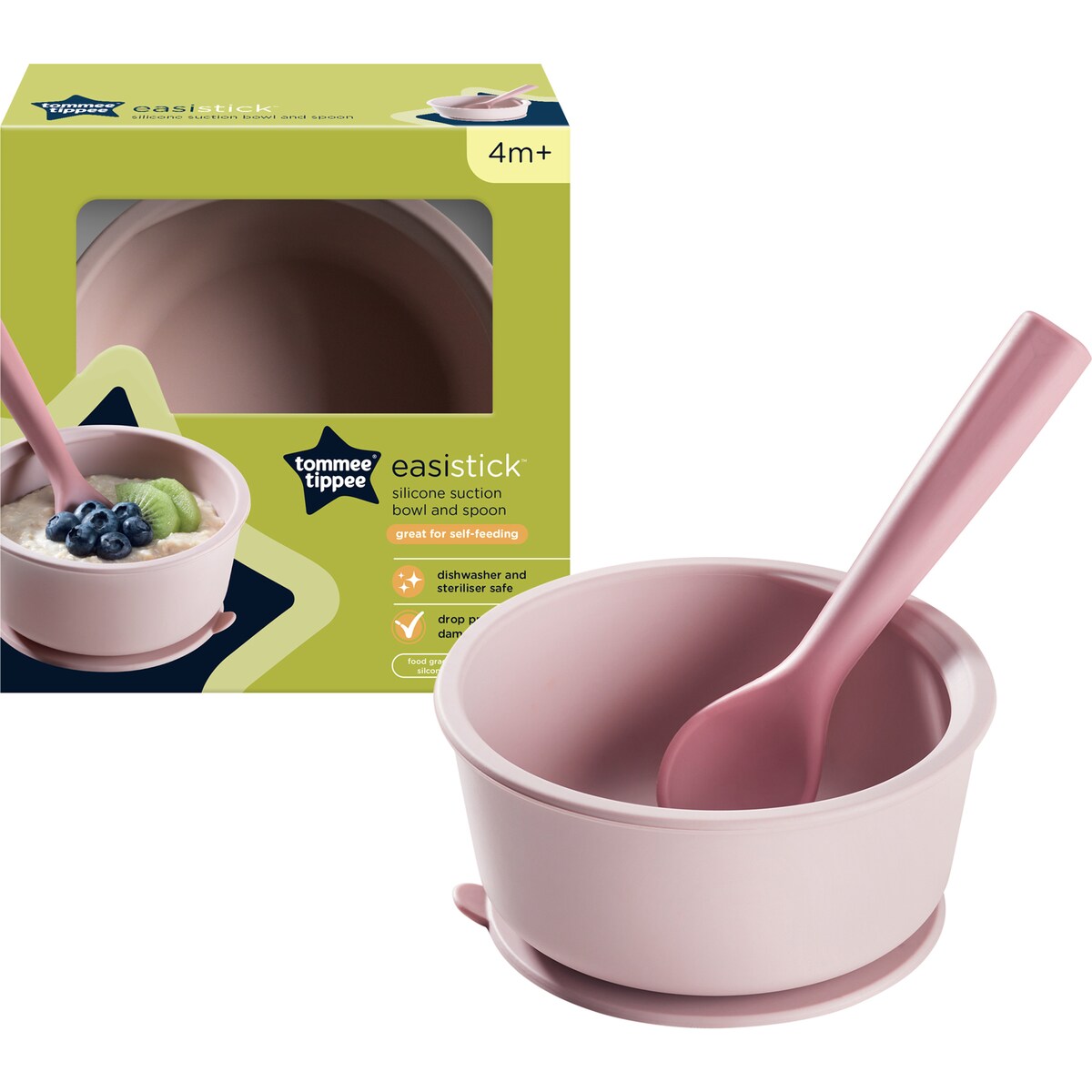 Tommee Tippee Silicone Bowl & Spoon Assorted Each
