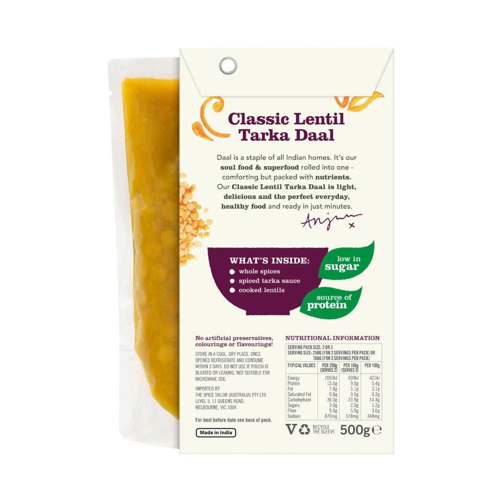 The Spice Tailor assic Lentil Tarka Daal - 500g