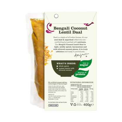 The Spice Tailor Bengali Coconut Lentil Daal - 400g