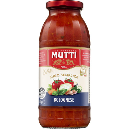 Mutti Sugo Semplice Pasta Sauce Bolognese 400g