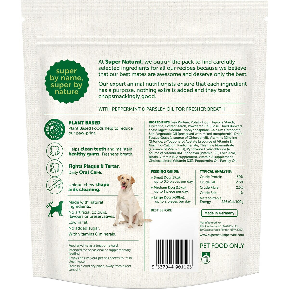 Super Natural Dental Care Daily Dental Chews Dog Treats 510g