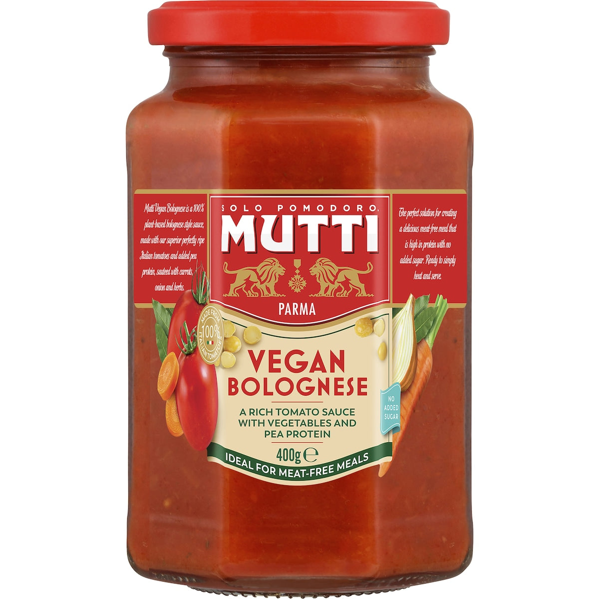 Mutti Vegan Bolognese Pasta Sauce 400g