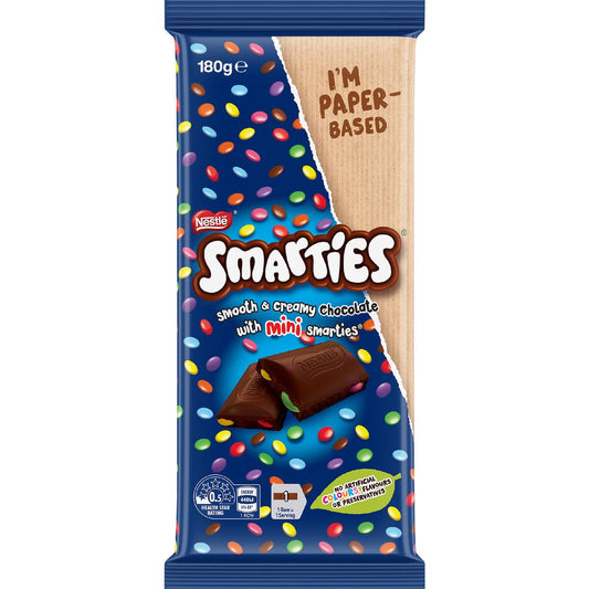Smarties Milk Chocolate Block 180g