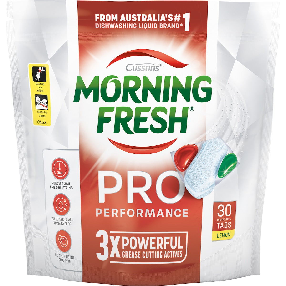 Morning Fresh Pro Performance Dishwasher Tablets Lemon 30 Pack
