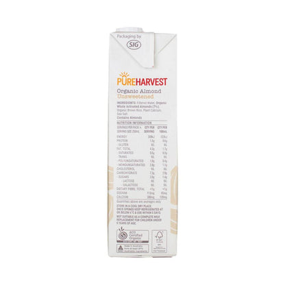 Pureharvest Unsweetened Almond Milk - 1L
