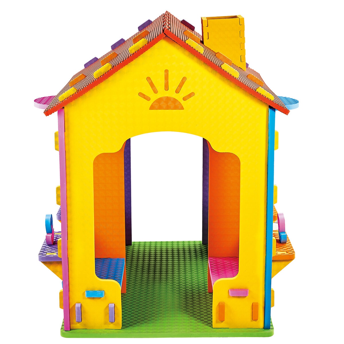 Funhouse EVA Foam Playhouse for Kids - Two-Room Design | Soft & Durable | Vibrant Colors | 107 X 80 X 118 cm Size