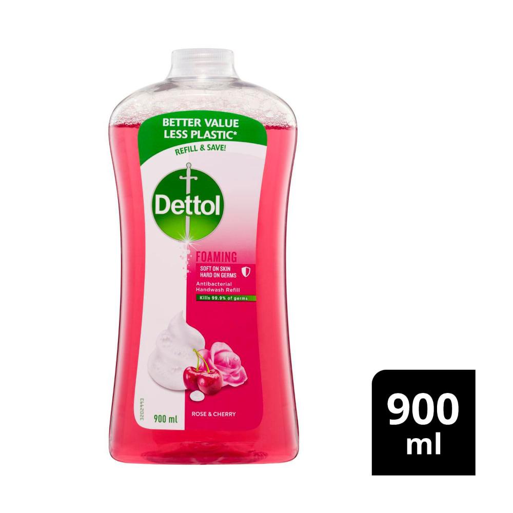Dettol Rose & Cherry In Bloom Foam Hand Wash Refill - 900mL