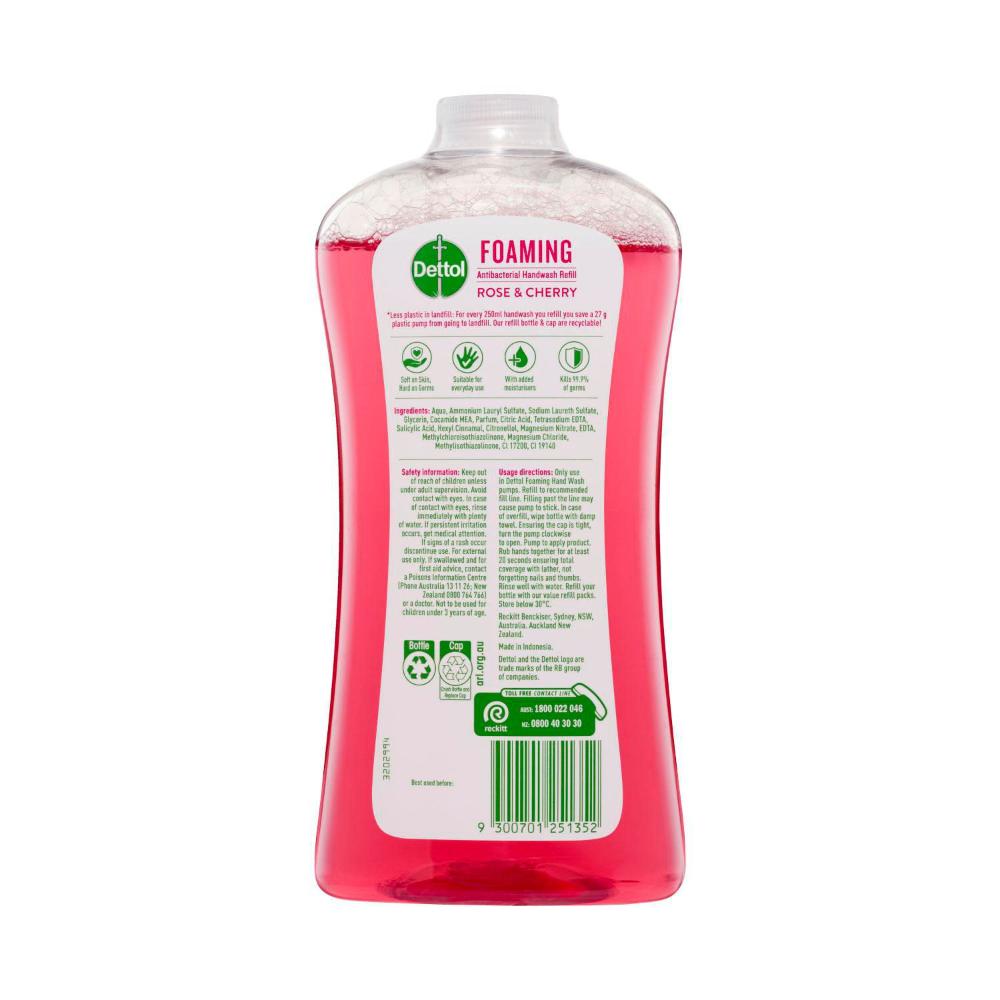 Dettol Rose & Cherry In Bloom Foam Hand Wash Refill - 900mL