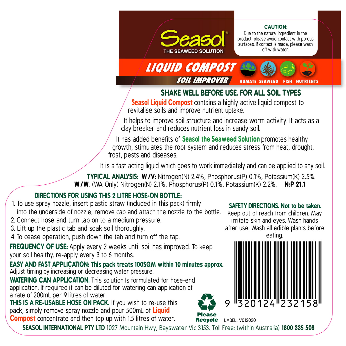 Seasol Liquid Compost - 2 x 2L