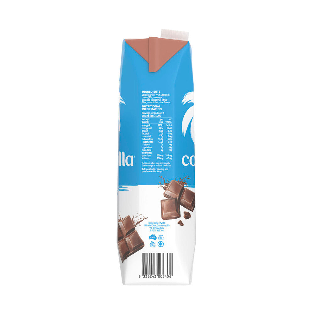 Cocobella Chocolate Flavoured Coconut Water - 1L