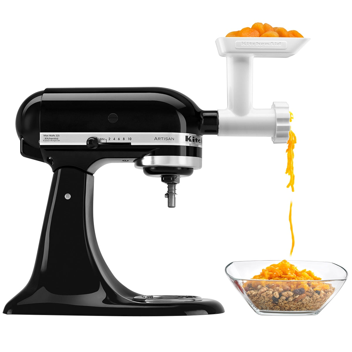 Kitchenaid Food Grinder Attachment 5KSMFGAA White Stainless Steel Plates