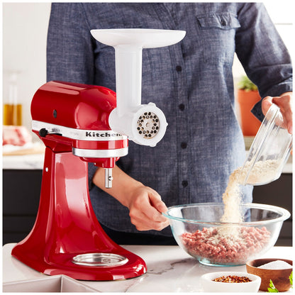 Kitchenaid Food Grinder Attachment 5KSMFGAA White Stainless Steel Plates